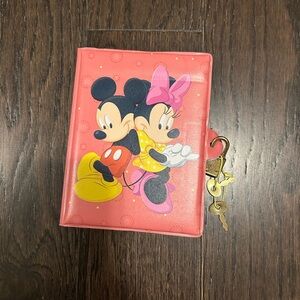 Disney Pink Mickey and Minnie Journal with Lock